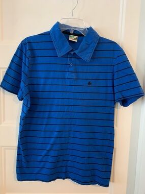 WEST COAST the great outdoors ,Blue Striped Polo Shirt - Men
